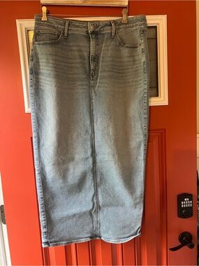 Express Denim Maxi Skirt 14